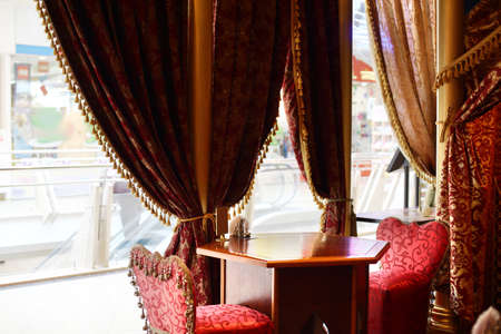 beautiful brand new european restaurant in downtownの写真素材