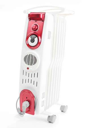 brand new and modern heater on white backgroundの写真素材