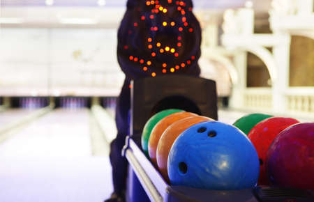 bright and luxury european bowling interiorの写真素材