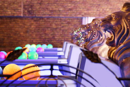 bright and luxury european bowling interiorの写真素材