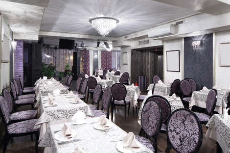 beautiful brand new european restaurant in downtownの写真素材