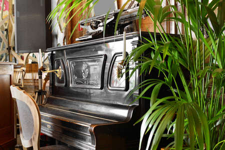 beautiful brand new european restaurant in downtownの写真素材