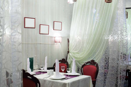 beautiful brand new european restaurant in downtownの写真素材