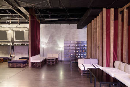 beautiful brand new european restaurant in downtownの写真素材