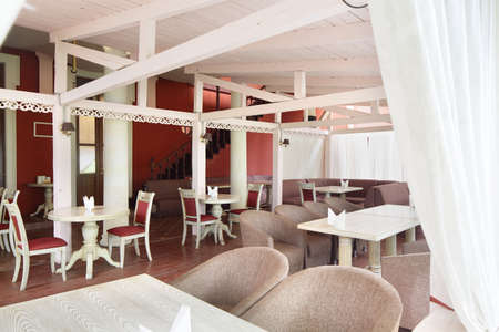 beautiful brand new european restaurant in downtownの写真素材