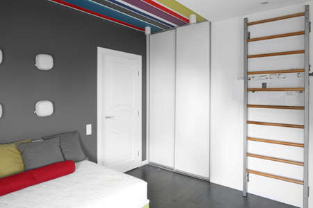 bright and beautiful interior of children roomの写真素材
