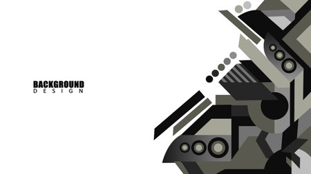 Geometric backgrounds are suitable for presentation and other projectsのイラスト素材