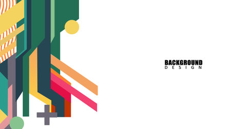 Geometric backgrounds are suitable for presentation and other projectsのイラスト素材
