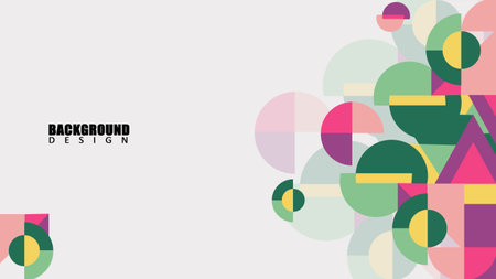 Geometric backgrounds are suitable for presentation and other projectsのイラスト素材