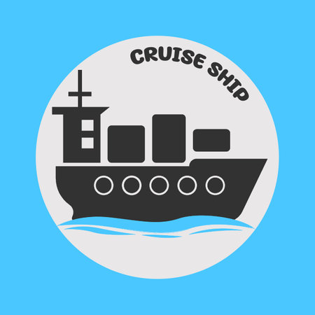 Cruise Ship Vector Art, Illustration and Graphicのイラスト素材