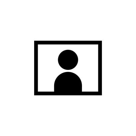 Person in image canvas. Perfect for profile, icon, etcのイラスト素材