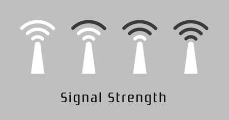 signal strength internetのイラスト素材