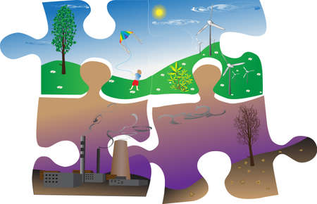 Alternative sources of energy and our futureのイラスト素材