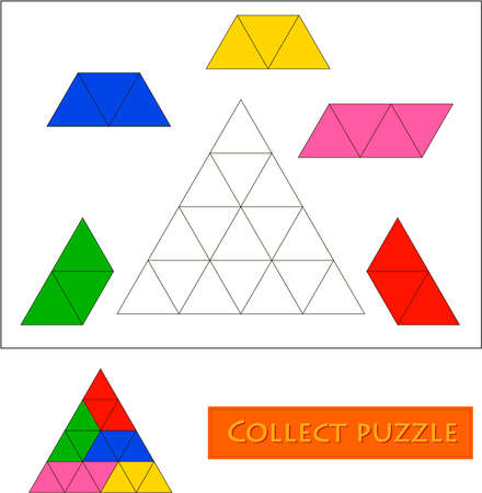 Collect the correct sequence of colorful elementsのイラスト素材