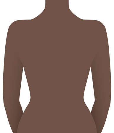 Human back illustrationのイラスト素材