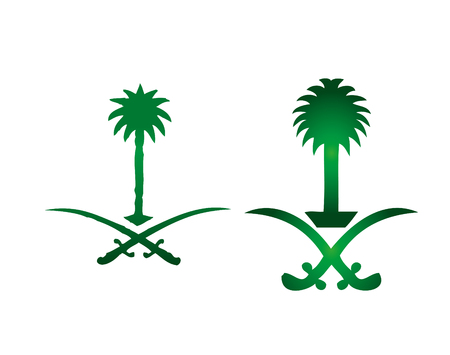 Saudi Arabia official Symbolのイラスト素材