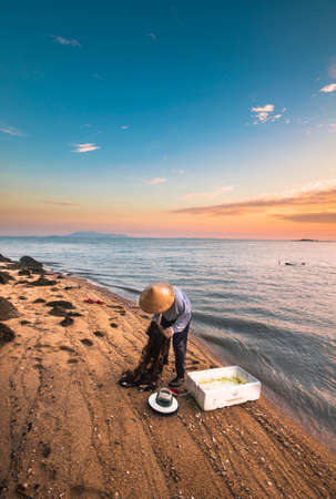 pick at the beachの写真素材