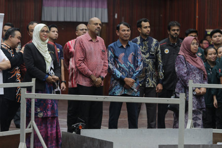 Unidentified people at the event.の写真素材