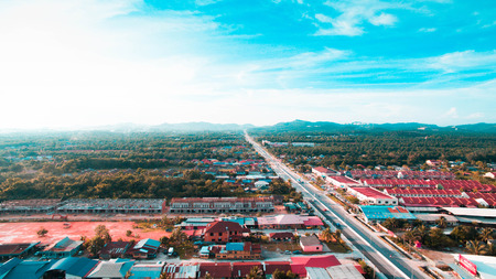Aerial View Of Jalan Meru Tambahan Batu 7 1/2のeditorial素材
