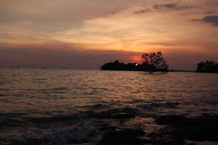 Sunset at beach