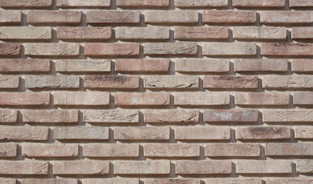Clinker brick wall. Finishing brickwork for laying out. Can be used as a background.の写真素材