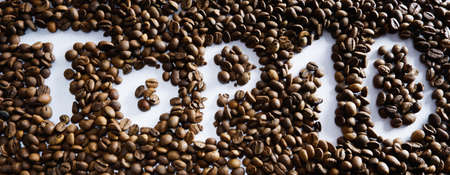 Top 10 coffee beans lettering