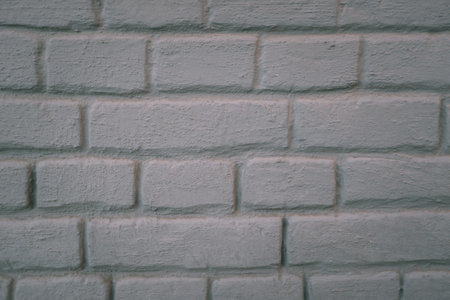 texture of old brickwork painted with gray paint. Old Weathered background.の写真素材