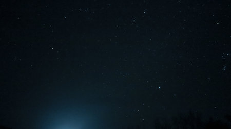 Dark night sky with stars background. space stars textureの写真素材