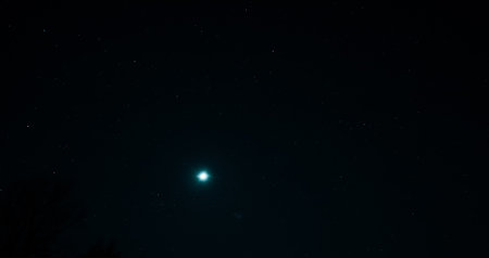 starry night sky and full moon. Background of the beautiful dark blue starry sky and bright star.の写真素材