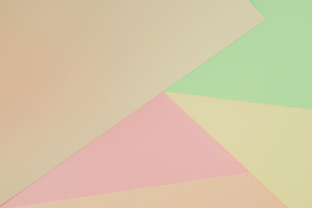 Flat lay, paper pastel colors for texture background. Empty papers background for display product or...