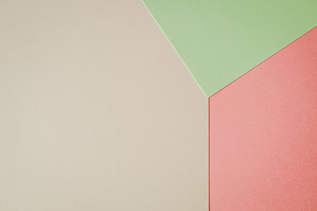 Abstract geometric paper colored background. Delicate pastel colors. Abstract pattern with soft colors. Colored paper background.の写真素材