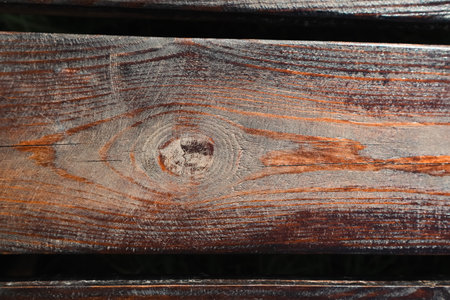Weathered wood background with horizontal planks. Wooden Plank Abstract Backgroundの写真素材