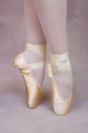 Ballet shoes close-upの写真素材