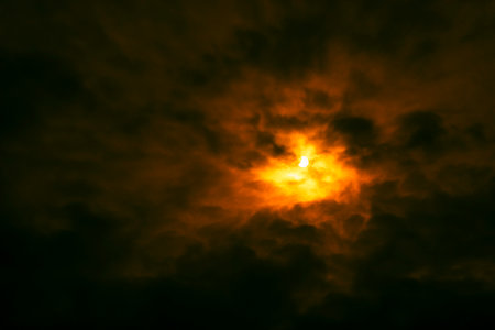 partial sun eclipse