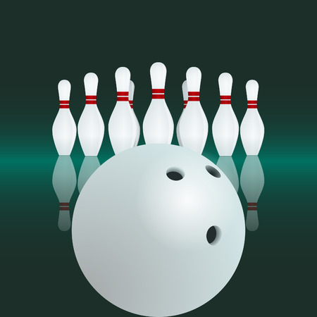 Group of white skittles standing in a row on green background.のイラスト素材