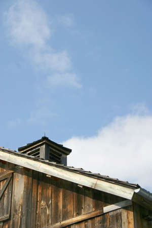 Rustic barn roof with room for copy.の写真素材