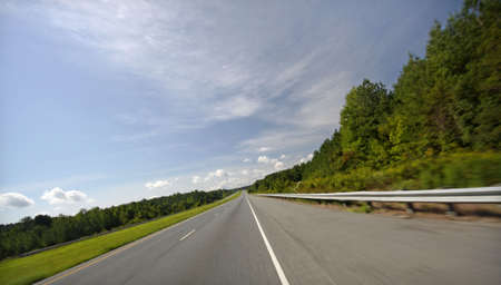 Rural U.S. highway, plenty of cropping room