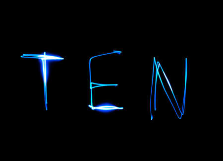 ten - textの写真素材