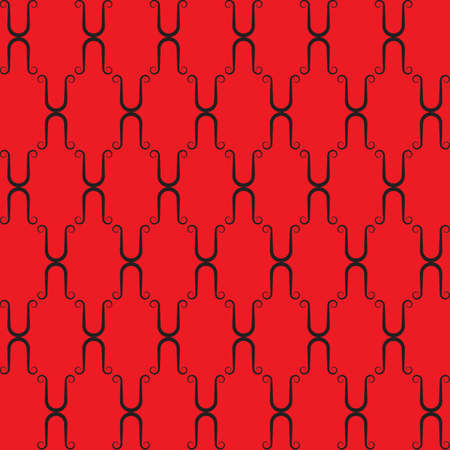 Red seamless background. Vector illustration