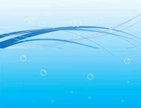 Air bubbles in the water. Vector illustrationのイラスト素材