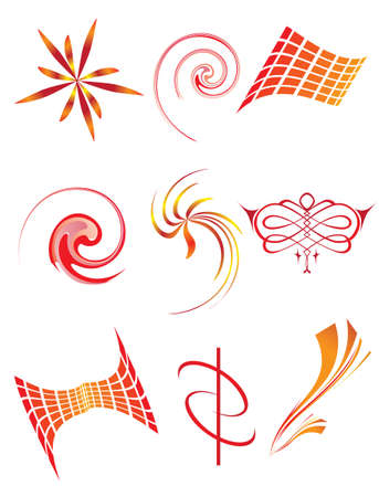 A collection of symbols for the design. Vector illustration のイラスト素材