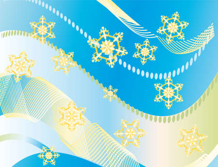 Abstract background with white snowflakes. のイラスト素材