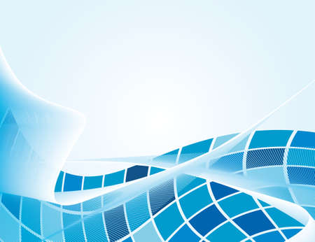 The blue background of geometric shapes. illustrationのイラスト素材