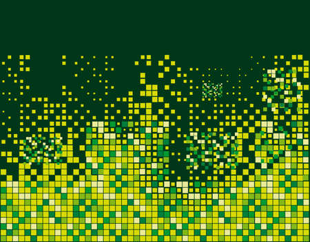 The green background of geometric shapes. illustrationのイラスト素材