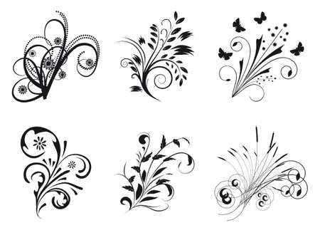 Collection of decorative elements for design. Vector illustrationのイラスト素材