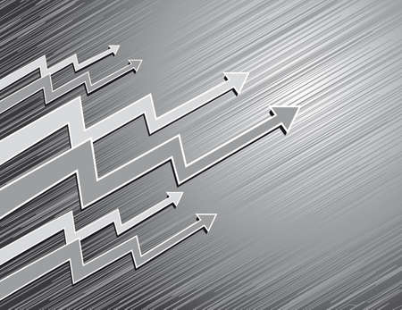 Abstract gray background with the arrowsのイラスト素材