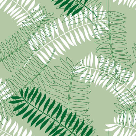 Seamless background with colored leaves. Vector illustrationのイラスト素材