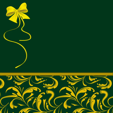 Green packaging for holiday gifts. のイラスト素材