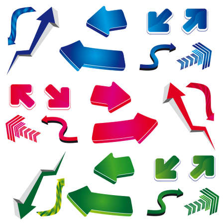 The collection of arrows design. illustrationのイラスト素材