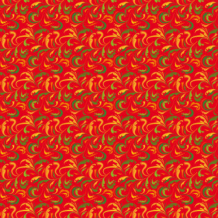 Seamless floral background in red.illustrationのイラスト素材